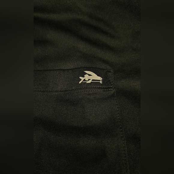 Patagonia Black Short Sleeve Flying Fish T-Shirt - Sz XXL Slim Fit - Picture 1 of 5